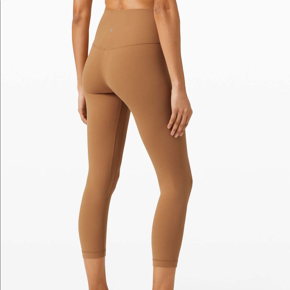 lululemon align legging 21” in saddle brown